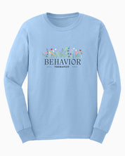 Behavior Therapist Floral Long Sleeve T-Shirt