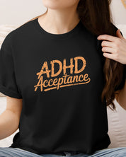 ADHD Acceptance Grunge Style Tee-Neurodiversity, ADHD & Autism Awareness & Acceptance T-Shirt by Daily Bloom