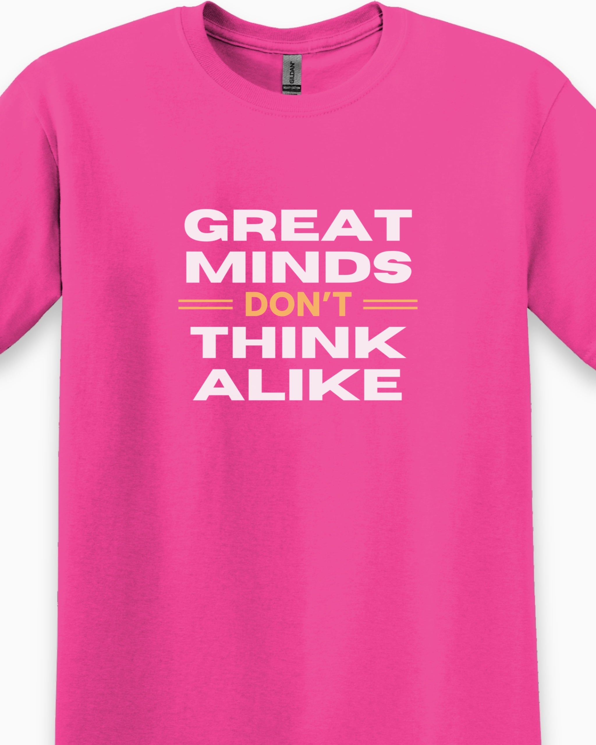 Great Minds Don't Think Alike Tee-Neurodiversity, ADHD & Autism Awareness & Acceptance T-Shirt by Daily Bloom