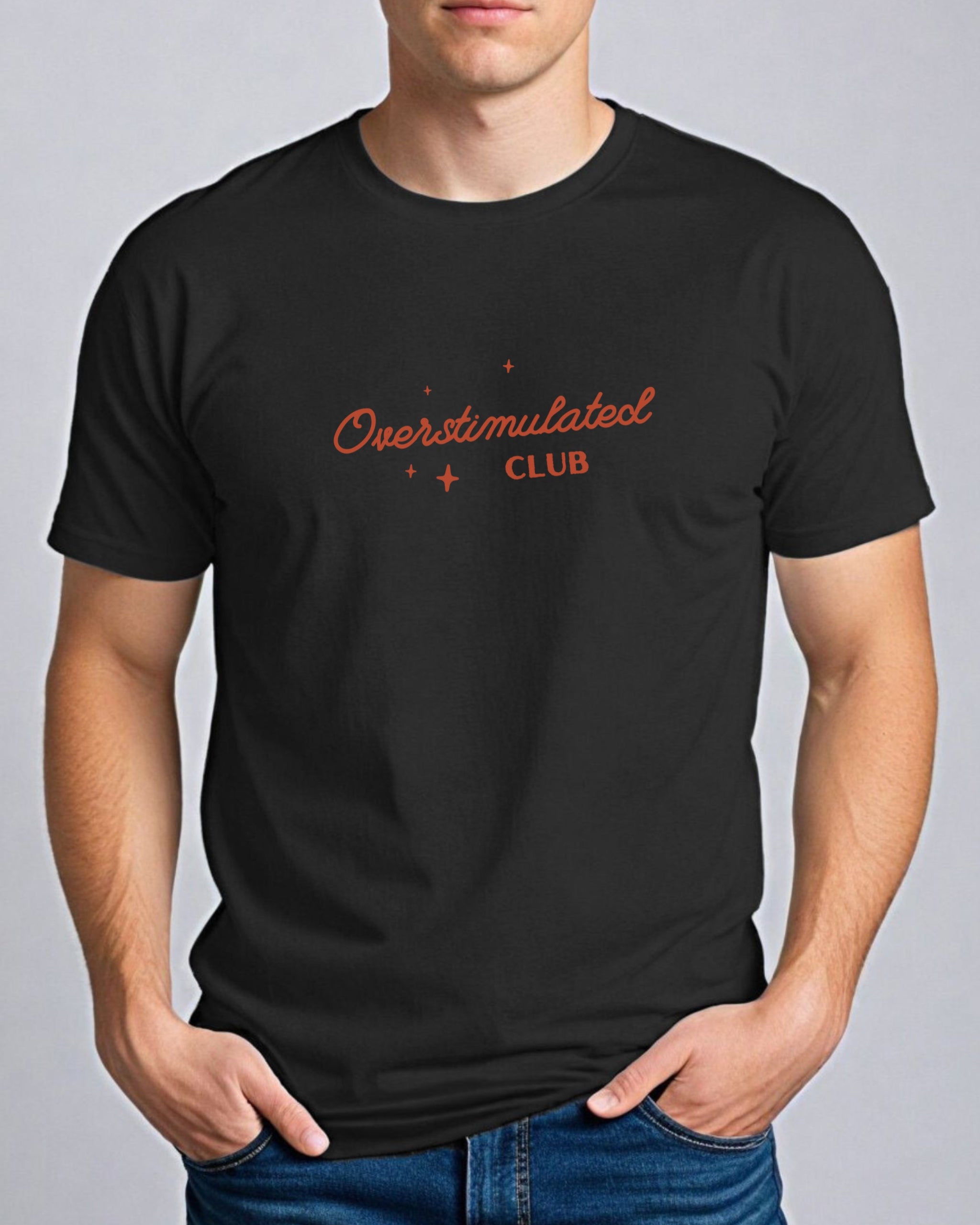 Overstimulated Club Tee-Neurodiversity, ADHD & Autism Awareness & Acceptance T-Shirt by Daily Bloom