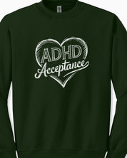 ADHD Acceptance Love Heart Sketch Sweatshirt