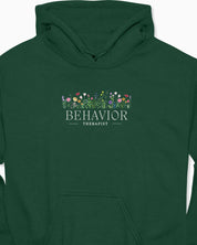 Behavior Therapist Floral Hoodie