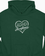 ADHD Acceptance Love Heart Sketch Hoodie