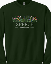 Speech Therapist Floral Sweatshirt