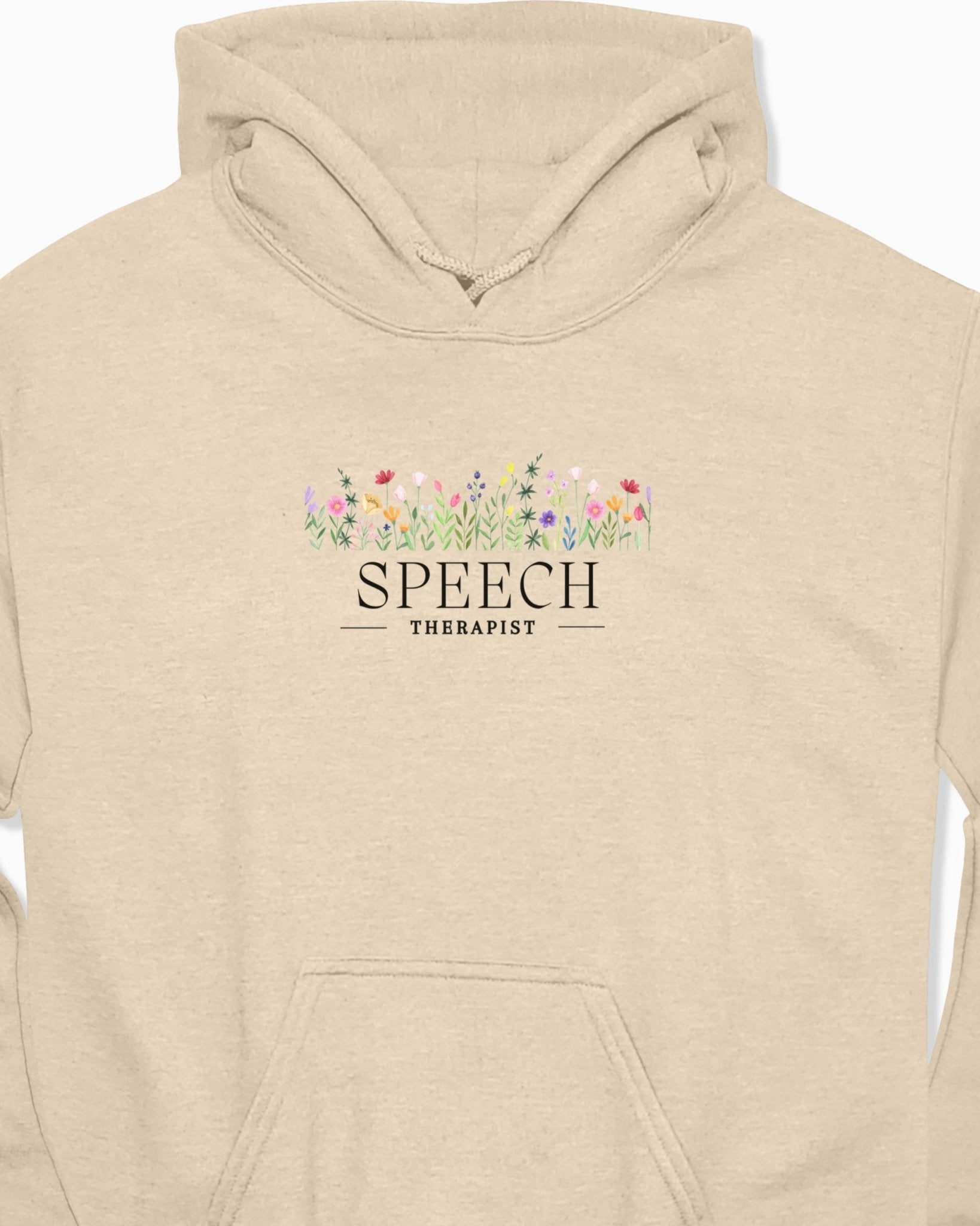 Autism Hoodie - Speech Therapist Floral Hoodie - Daily Bloom
