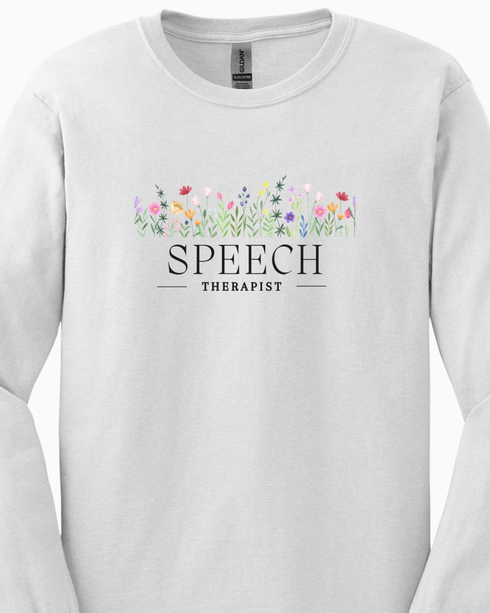 Autism Long - sleeve - Speech Therapist Floral Long Sleeve T-Shirt - Daily Bloom