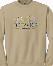 Behavior Therapist Floral Sweatshirt