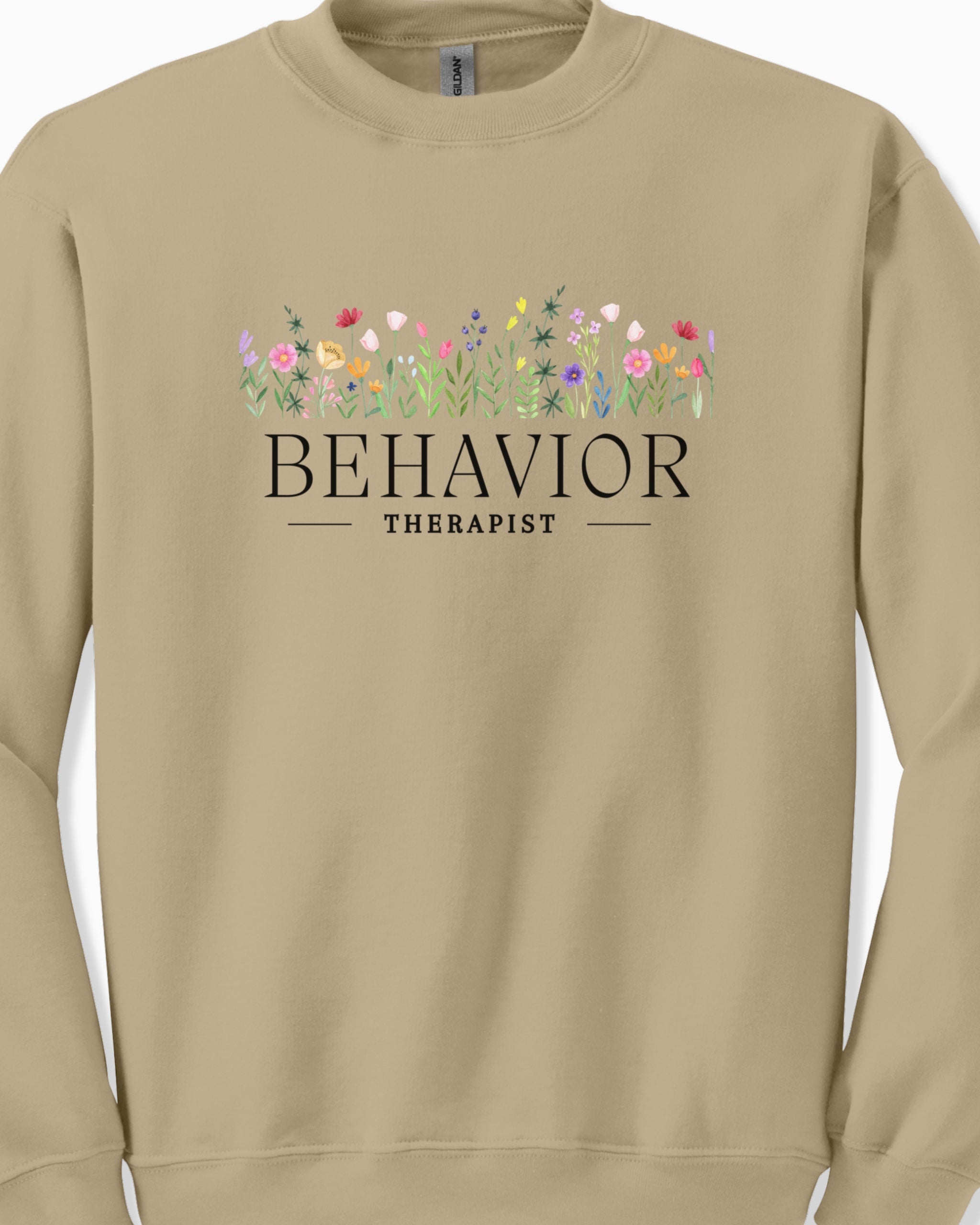 Behavior Therapist Floral Sweatshirt