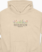 Behavior Therapist Floral Hoodie