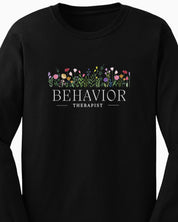 Behavior Therapist Floral Long Sleeve T-Shirt