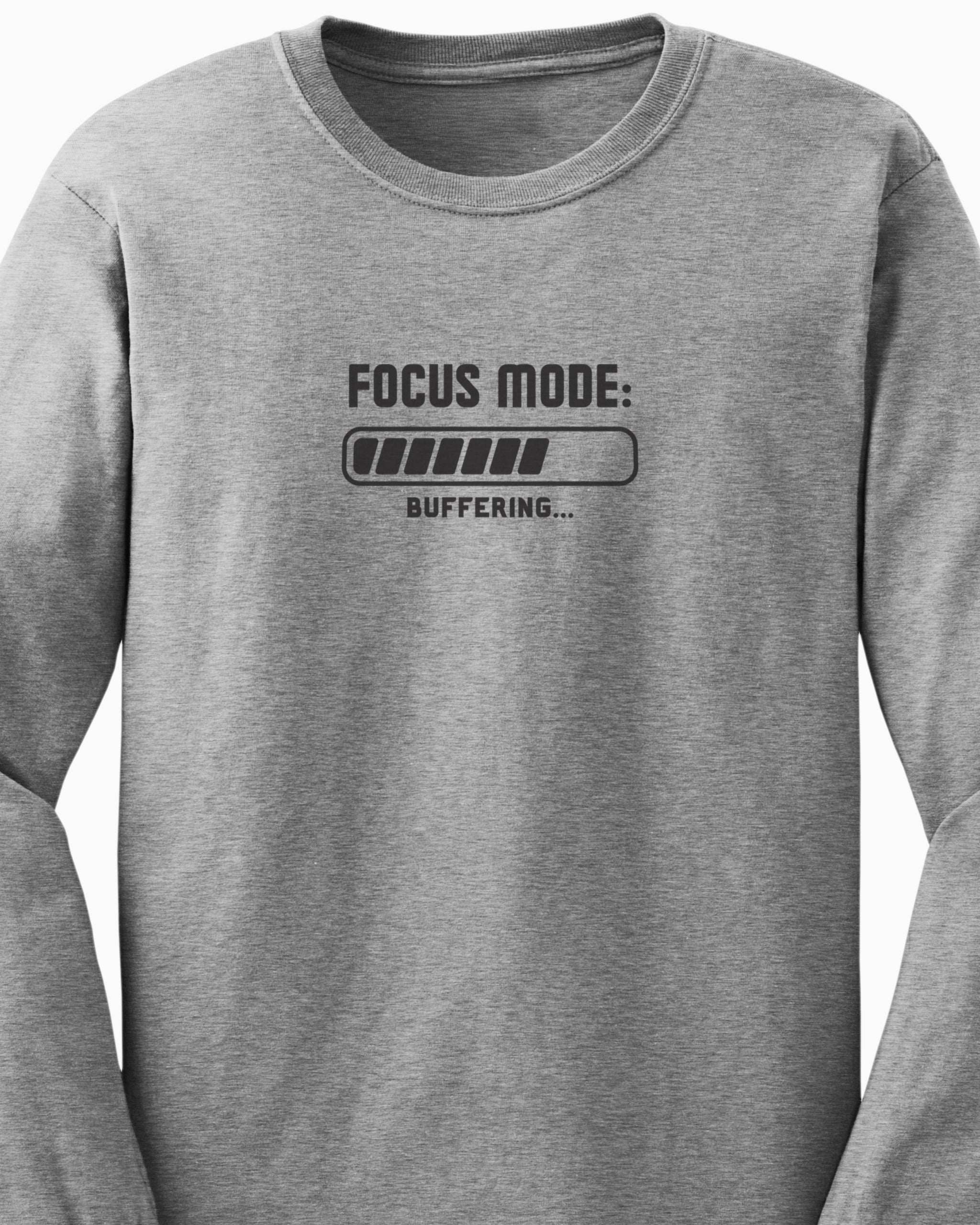 ADHD Focus Mode Buffering Long Sleeve T-Shirt