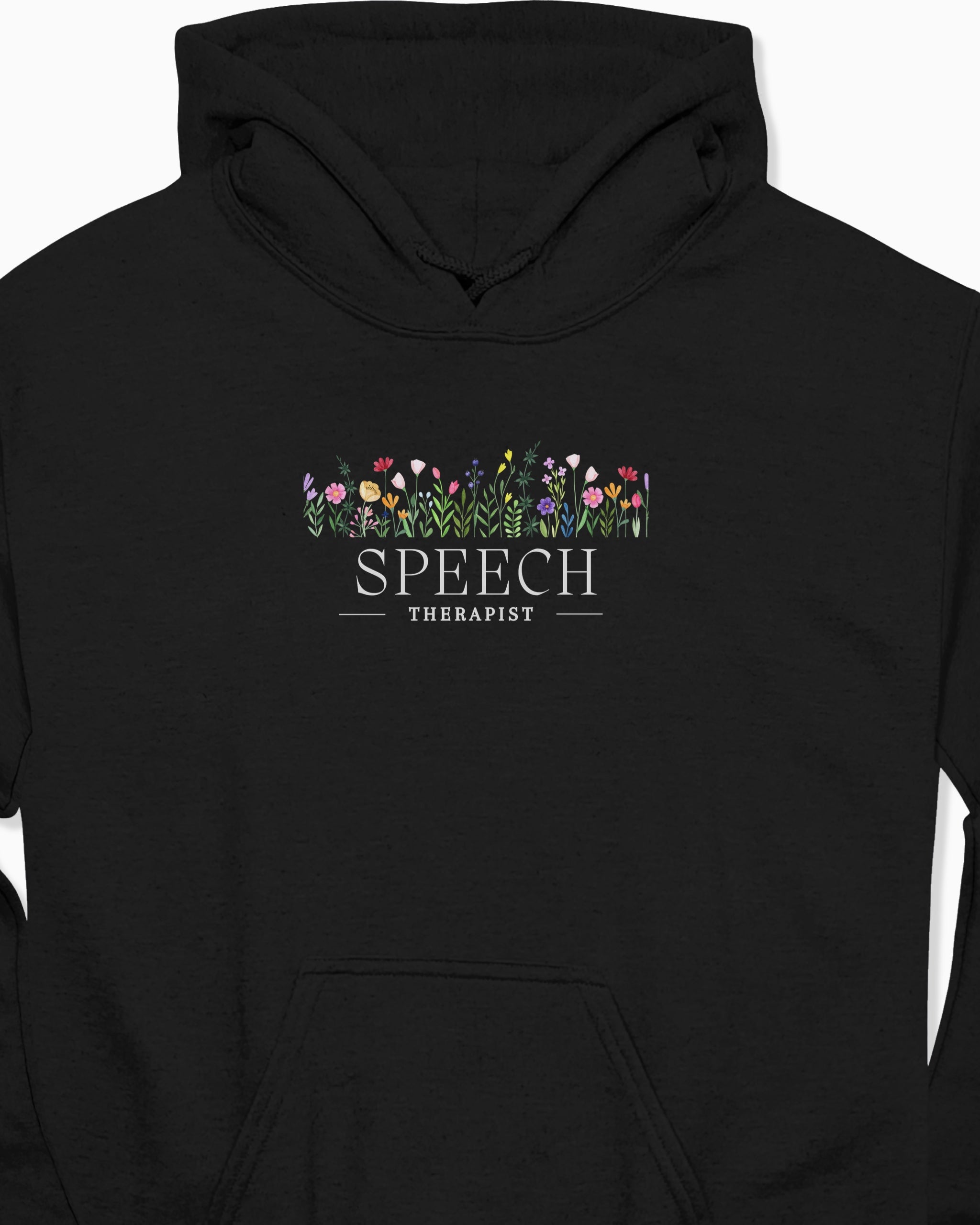 Speech Therapist Floral Hoodie