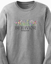 Behavior Therapist Floral Long Sleeve T-Shirt