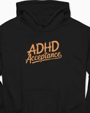 ADHD Acceptance Grunge Style Hoodie