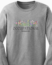 Occupational Therapist Floral Long Sleeve T-Shirt