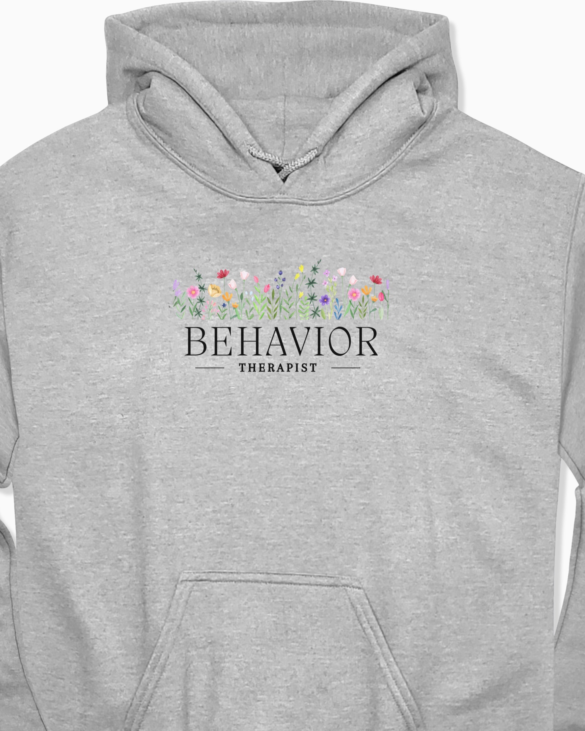 Behavior Therapist Floral Hoodie