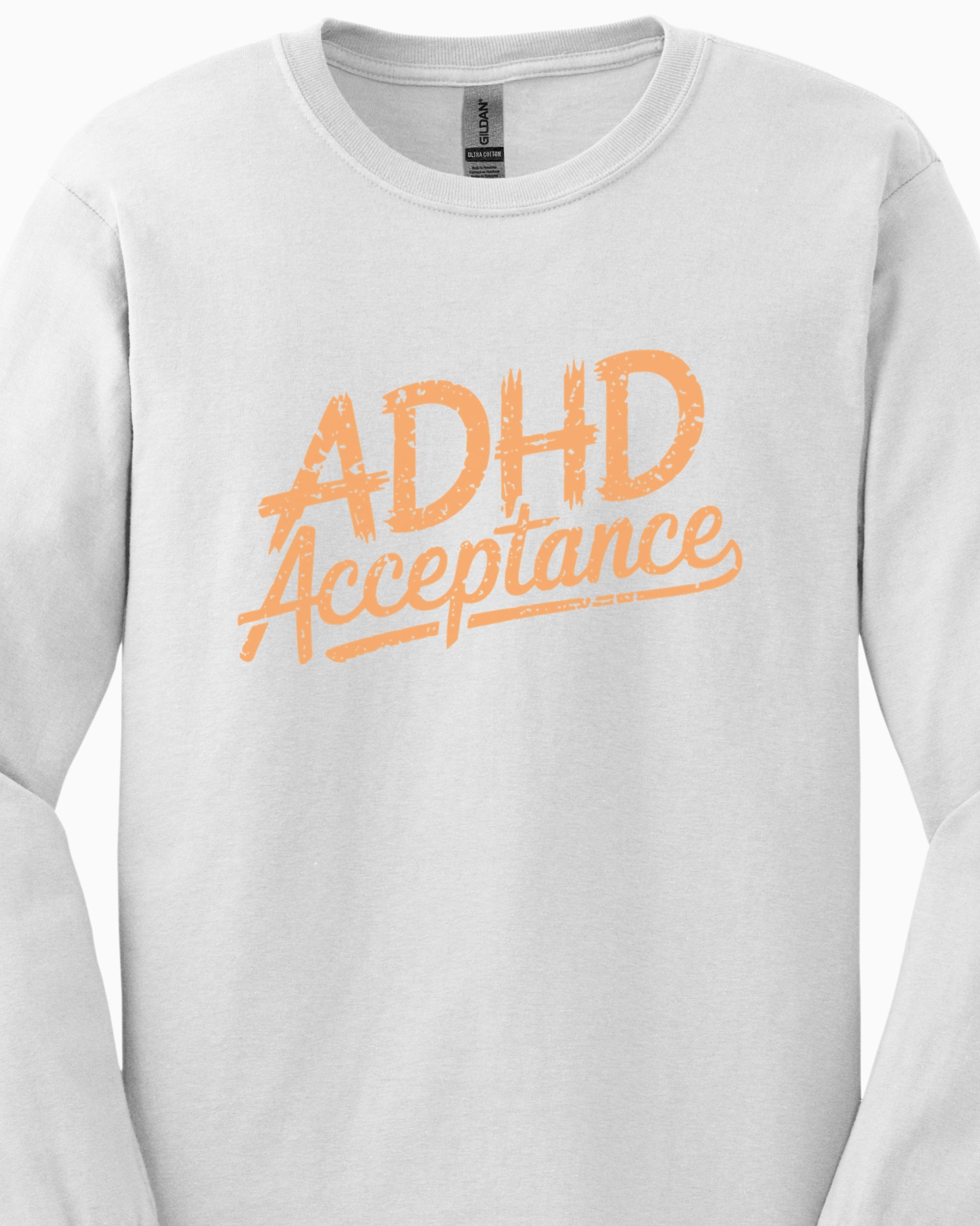 ADHD Acceptance Grunge Style Long Sleeve T-Shirt