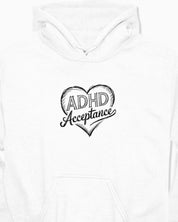 ADHD Acceptance Love Heart Sketch Hoodie