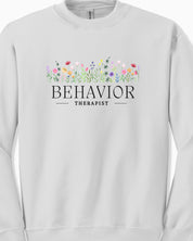 Behavior Therapist Floral Sweatshirt