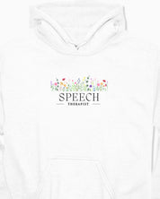 Speech Therapist Floral Hoodie