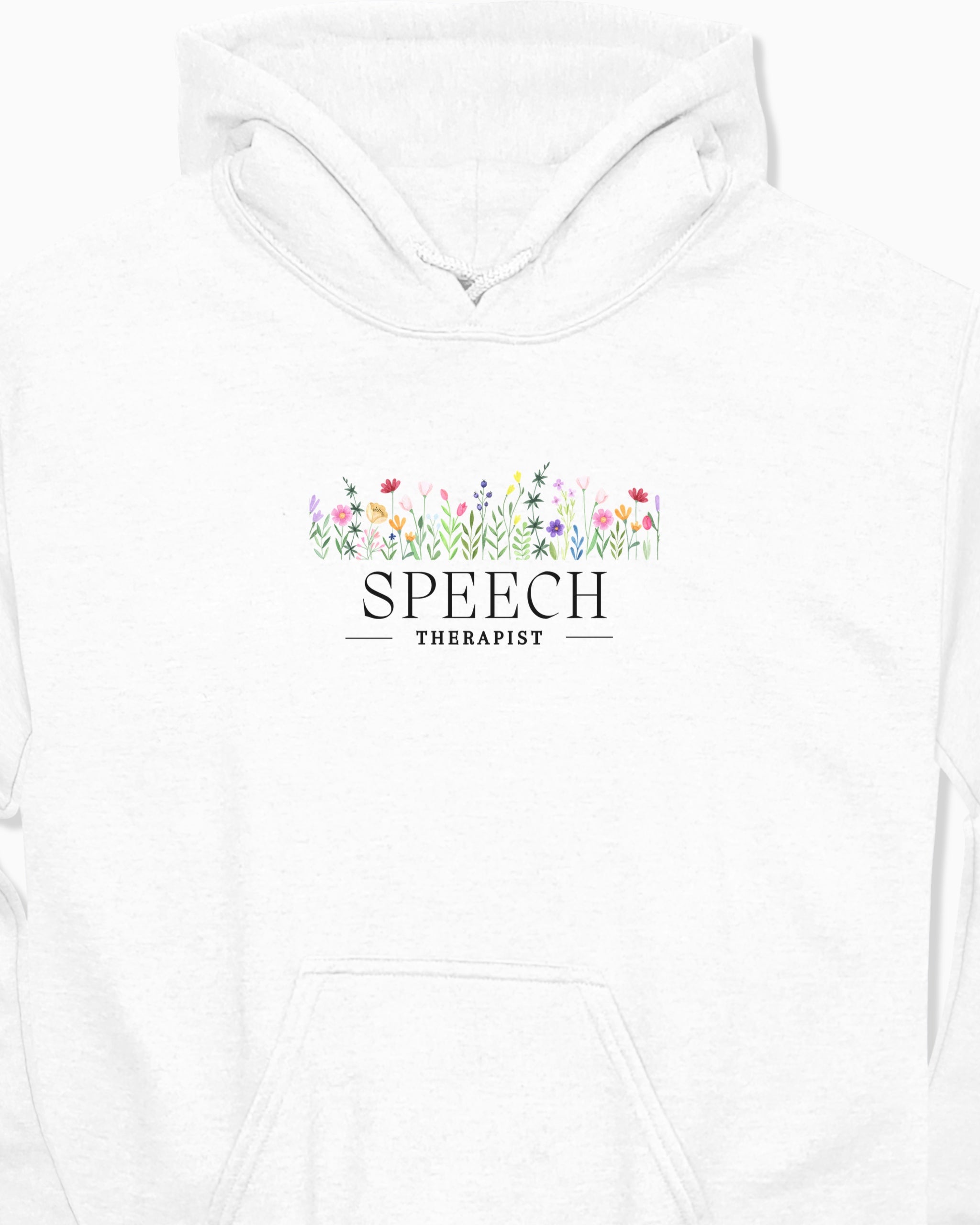 Speech Therapist Floral Hoodie