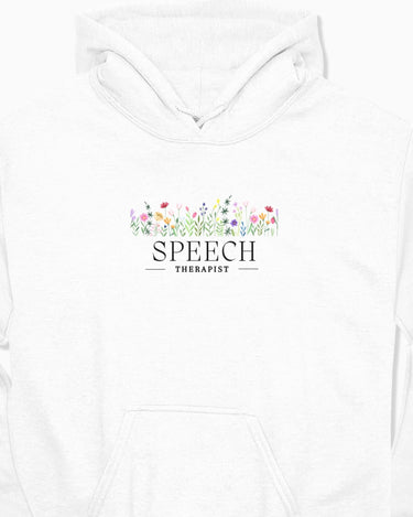 Autism Hoodie - Speech Therapist Floral Hoodie - Daily Bloom