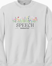 Speech Therapist Floral Sweatshirt