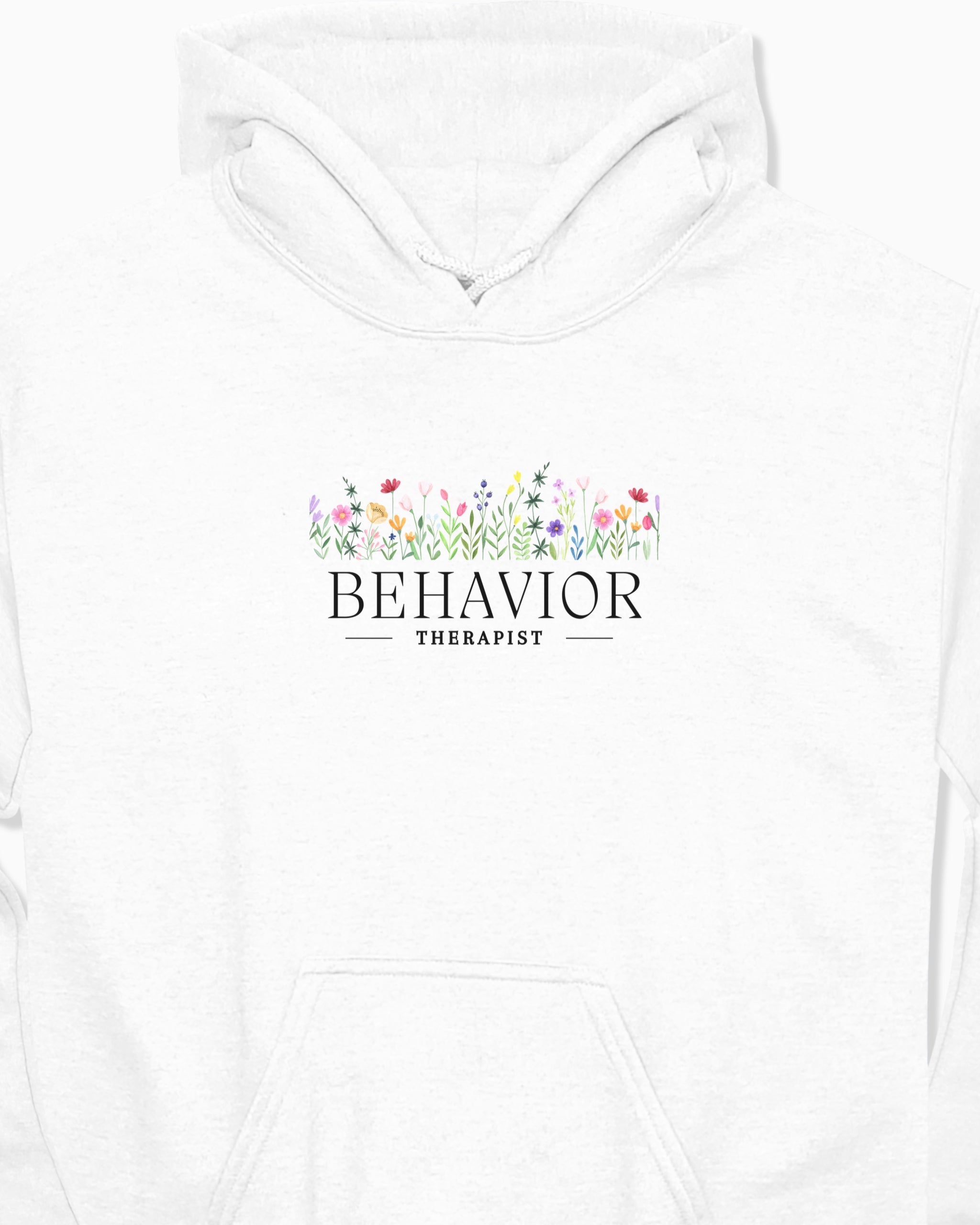 Behavior Therapist Floral Hoodie
