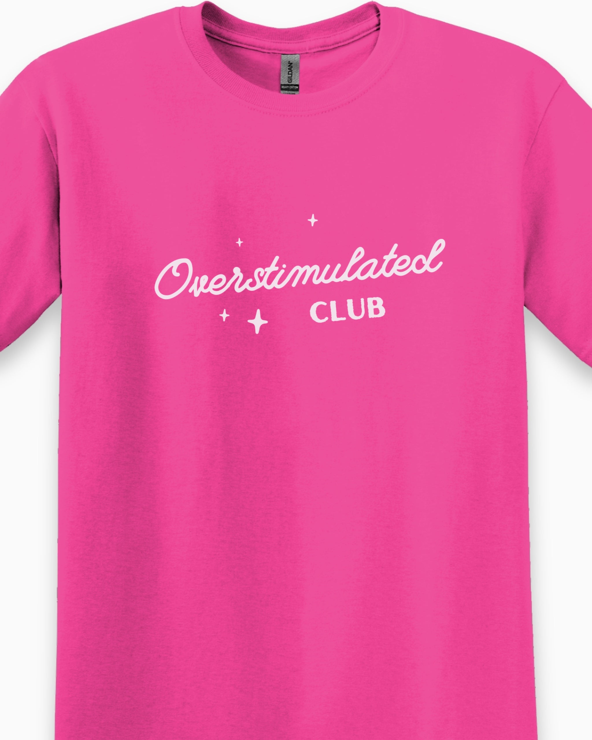 Overstimulated Club Tee-Neurodiversity, ADHD & Autism Awareness & Acceptance T-Shirt by Daily Bloom