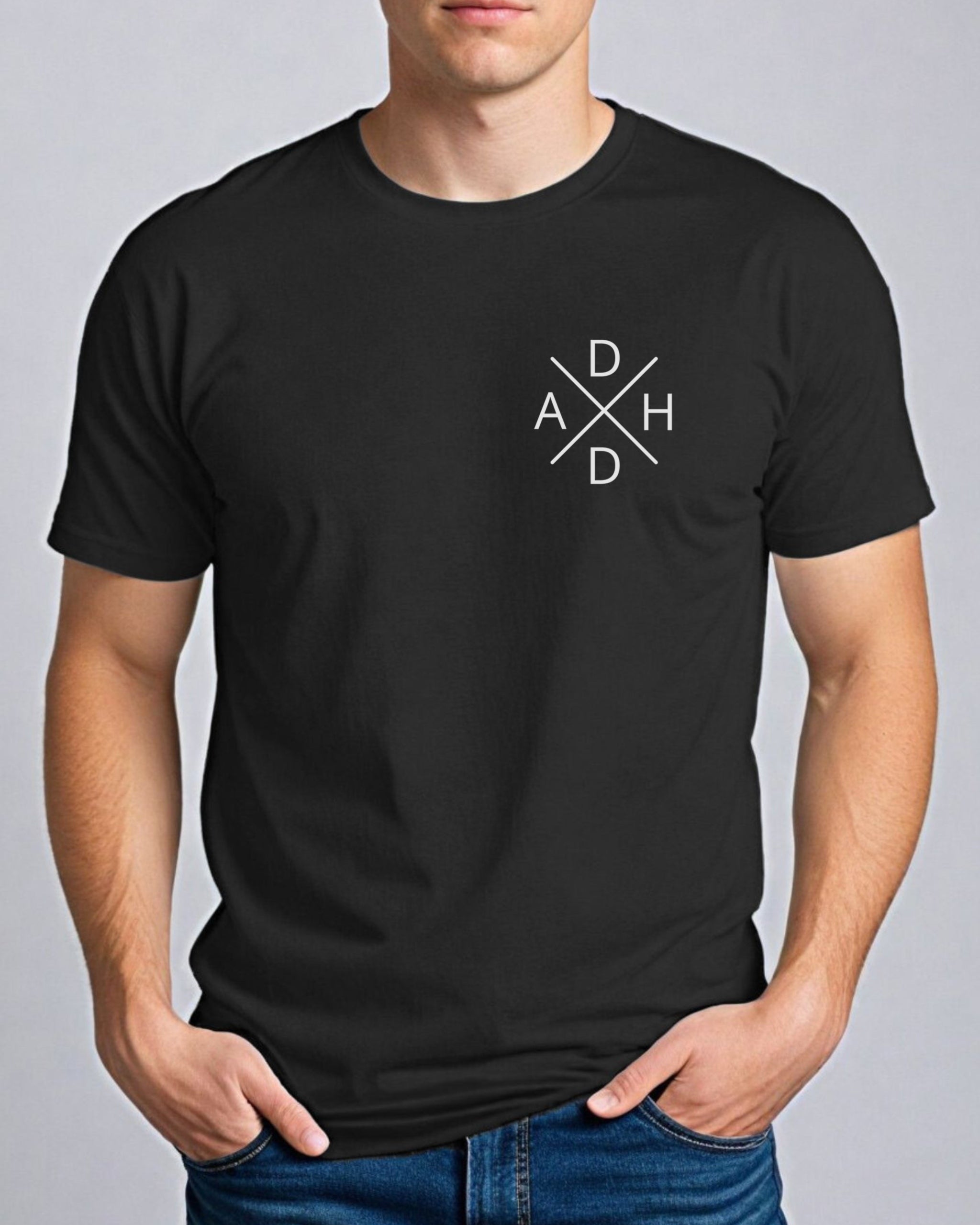 ADHD Cross Tee-Neurodiversity, ADHD & Autism Awareness & Acceptance T-Shirt by Daily Bloom