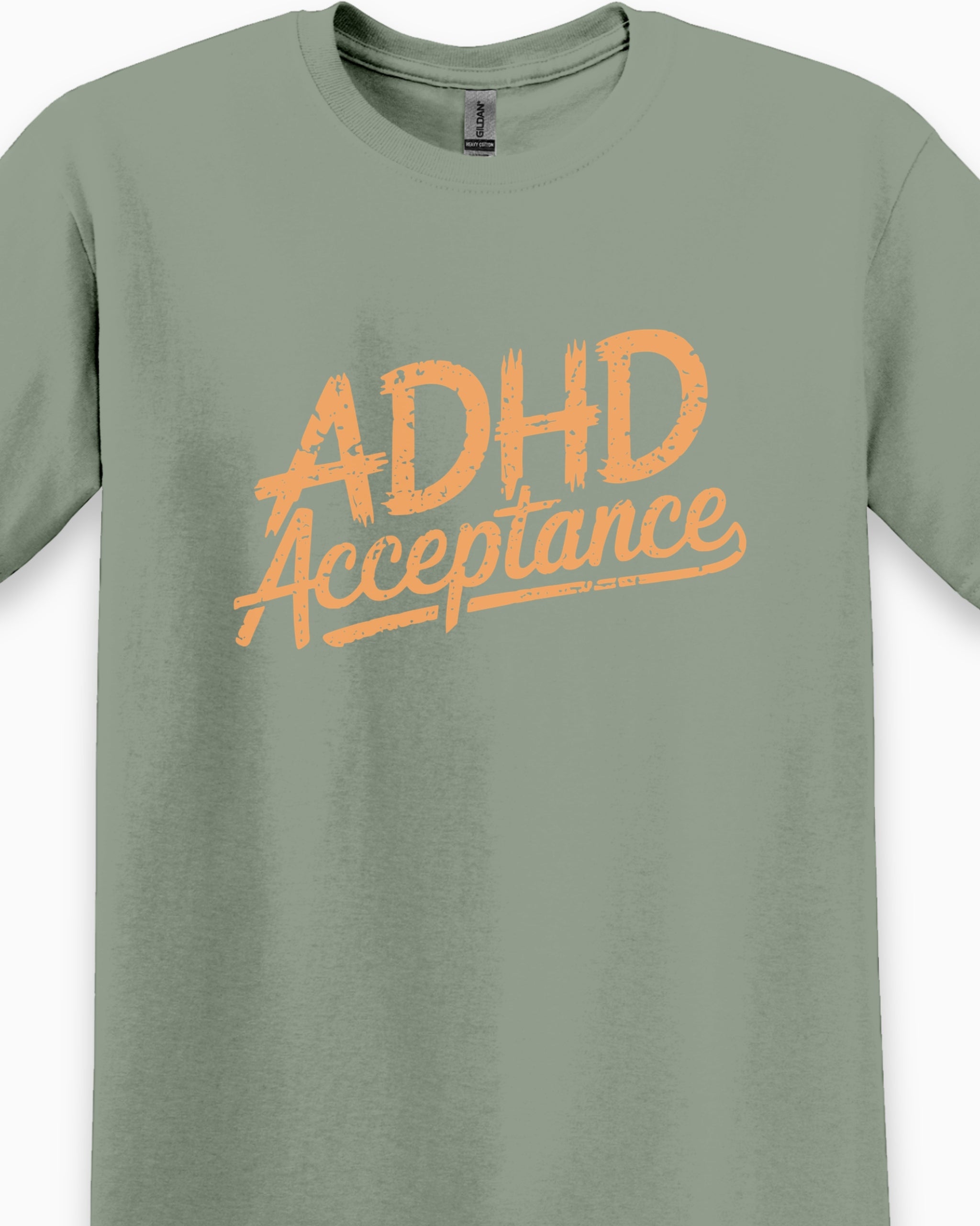 ADHD Acceptance Grunge Style Tee-Neurodiversity, ADHD & Autism Awareness & Acceptance T-Shirt by Daily Bloom