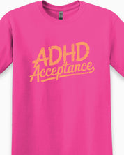 ADHD Acceptance Grunge Style Tee-Neurodiversity, ADHD & Autism Awareness & Acceptance T-Shirt by Daily Bloom