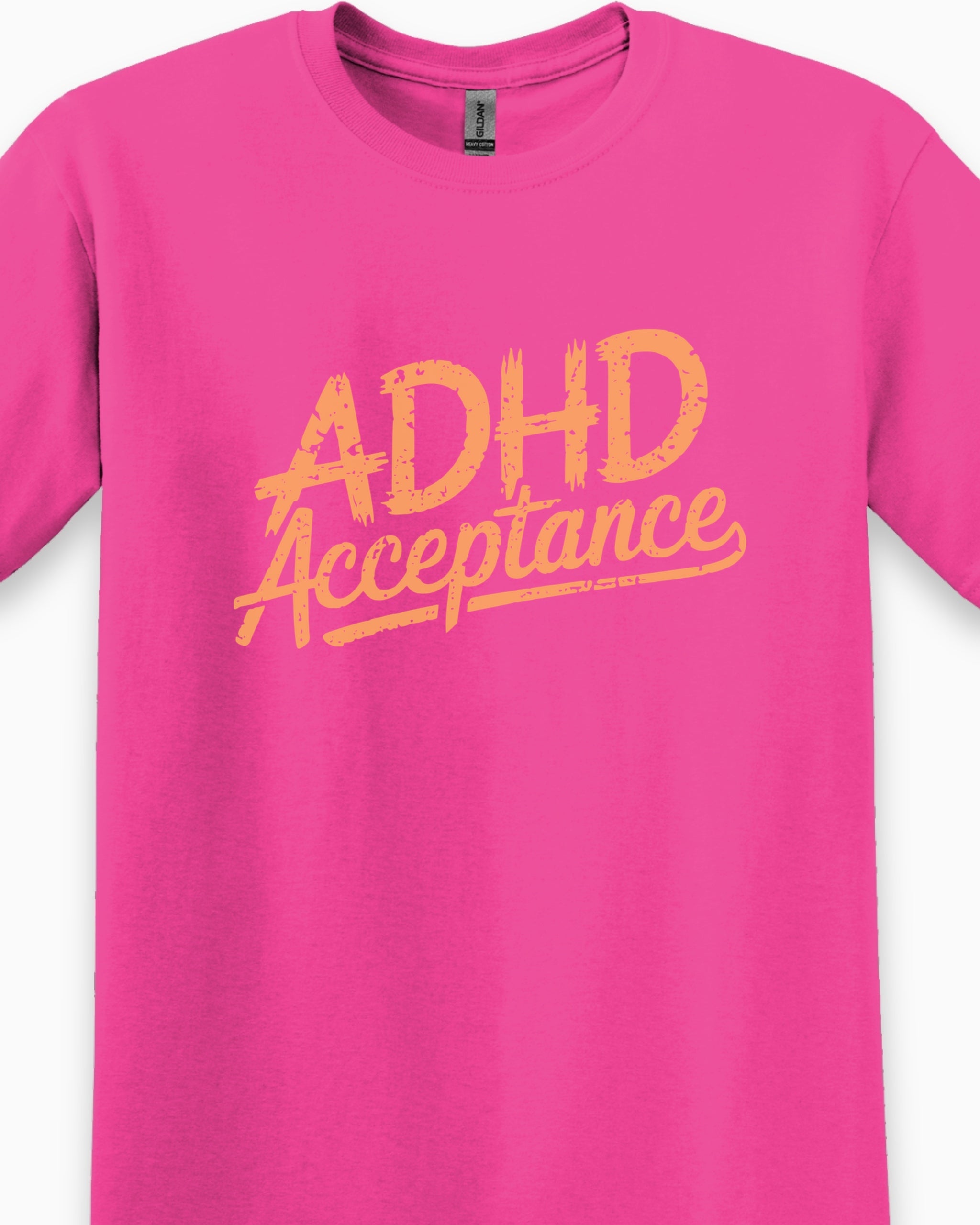 ADHD Acceptance Grunge Style Tee-Neurodiversity, ADHD & Autism Awareness & Acceptance T-Shirt by Daily Bloom