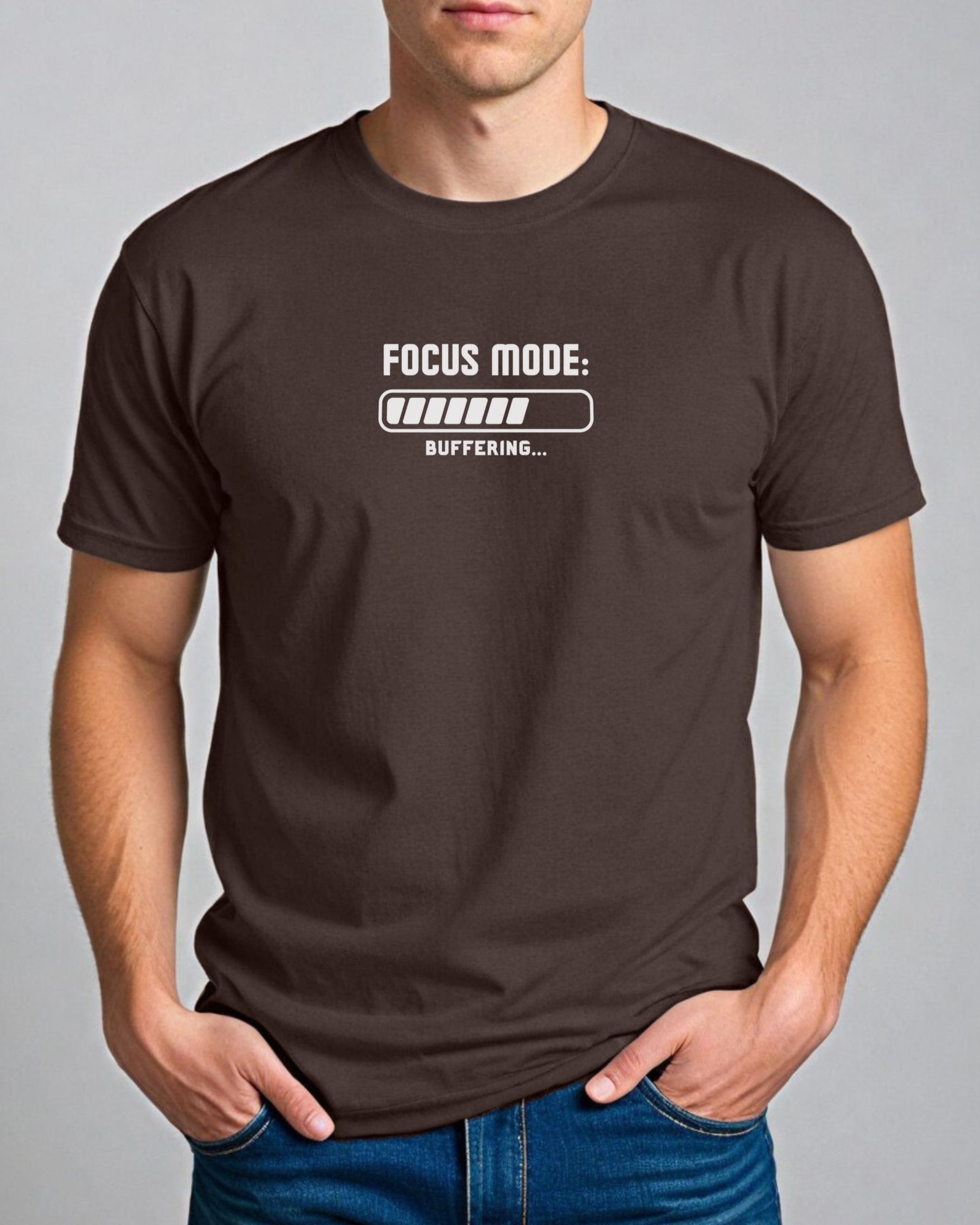ADHD Focus Mode Buffering Tee-Neurodiversity, ADHD & Autism Awareness & Acceptance T-Shirt by Daily Bloom