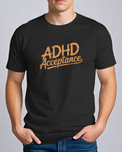 ADHD Acceptance Grunge Style Tee-Neurodiversity, ADHD & Autism Awareness & Acceptance T-Shirt by Daily Bloom