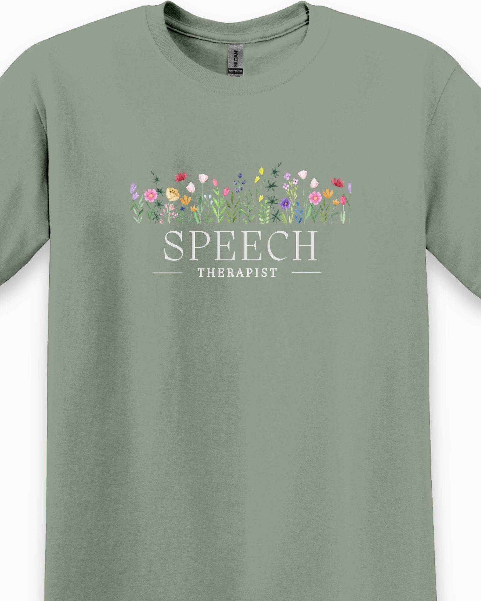 Autism T-Shirt - Speech Therapist Floral Tee - Daily Bloom