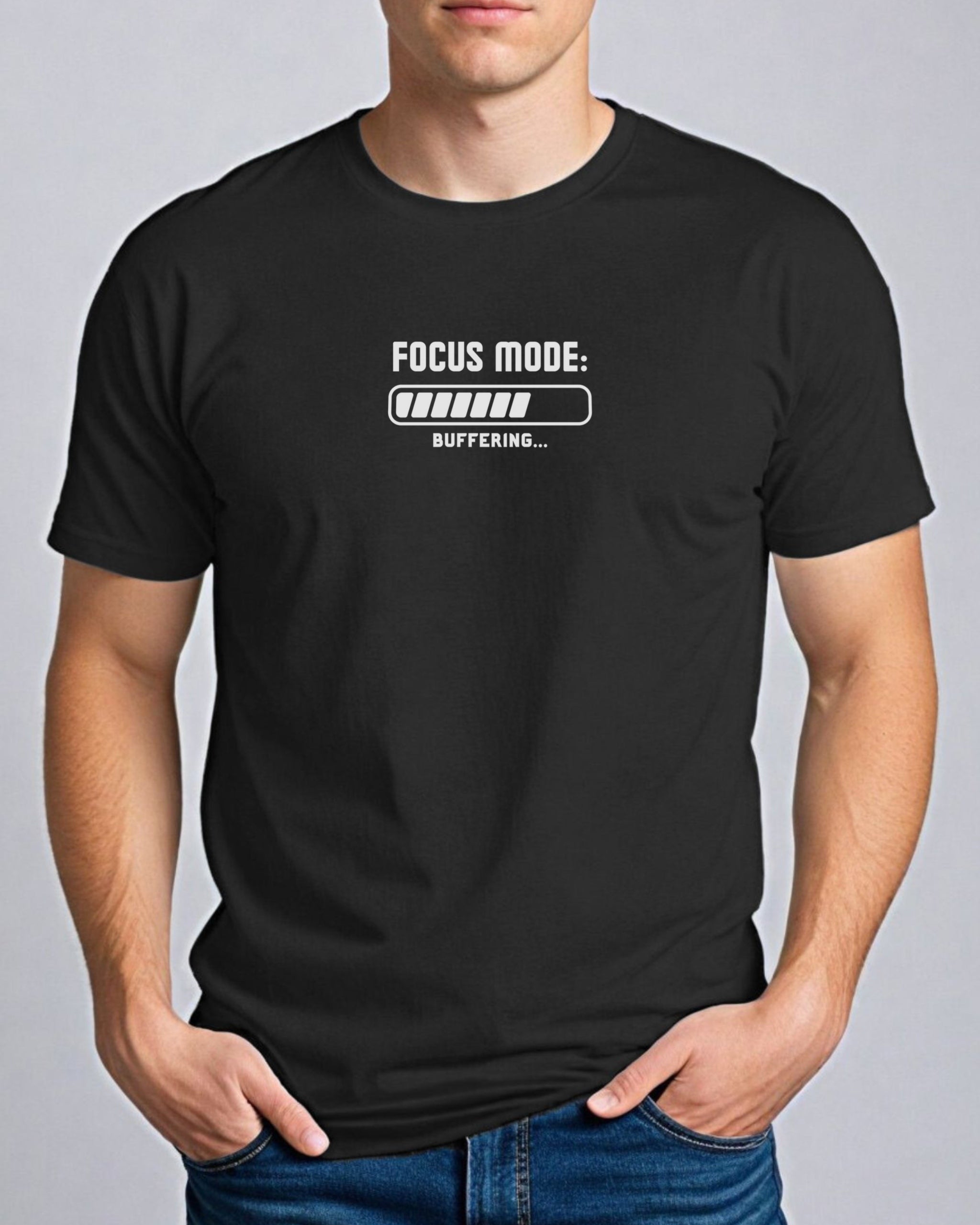 ADHD Focus Mode Buffering Tee-Neurodiversity, ADHD & Autism Awareness & Acceptance T-Shirt by Daily Bloom
