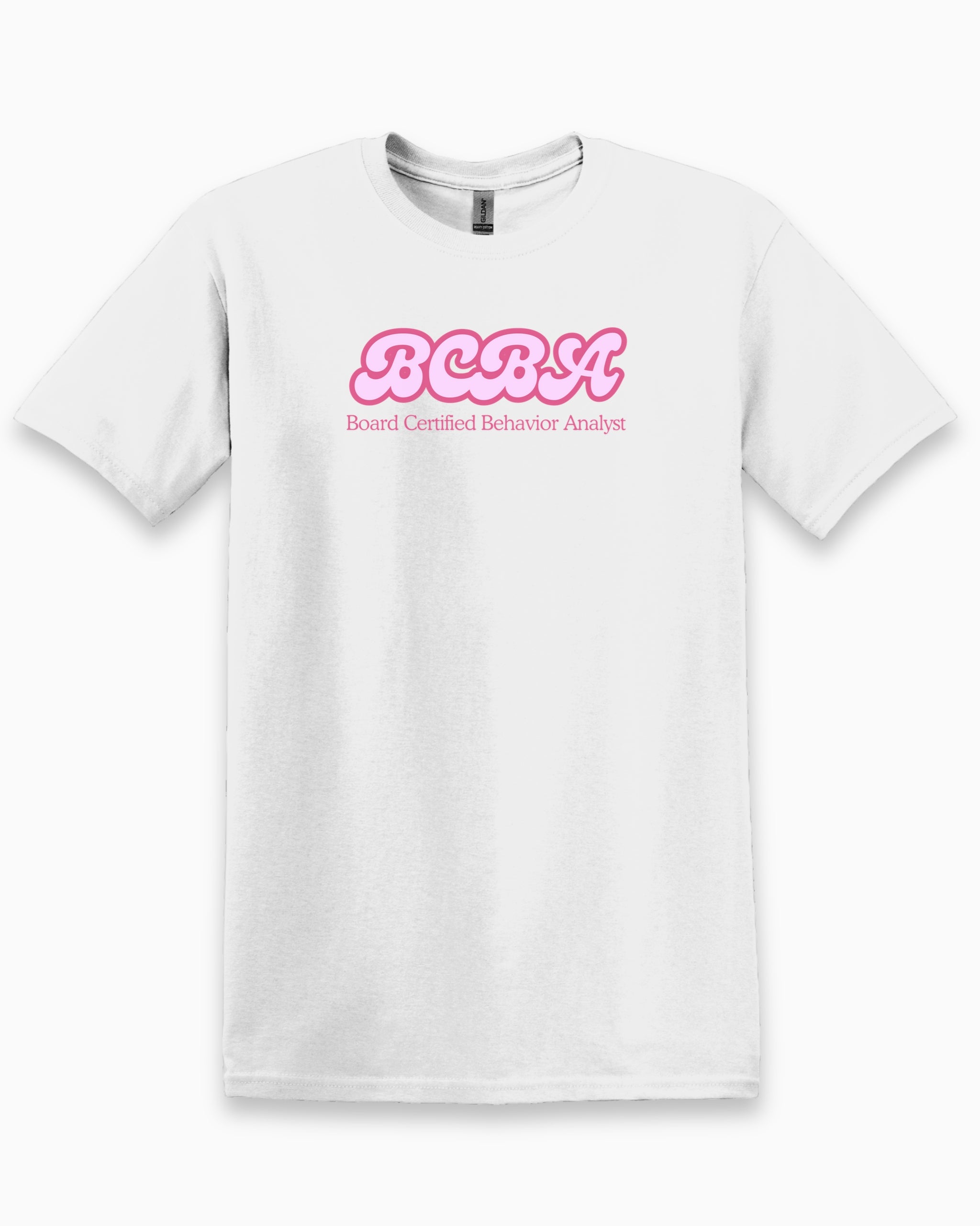 BCBA Groovy Tee-White-Neurodiversity, ADHD & Autism Awareness & Acceptance T-Shirt by Daily Bloom