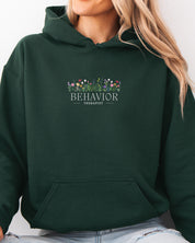 Behavior Therapist Floral Hoodie