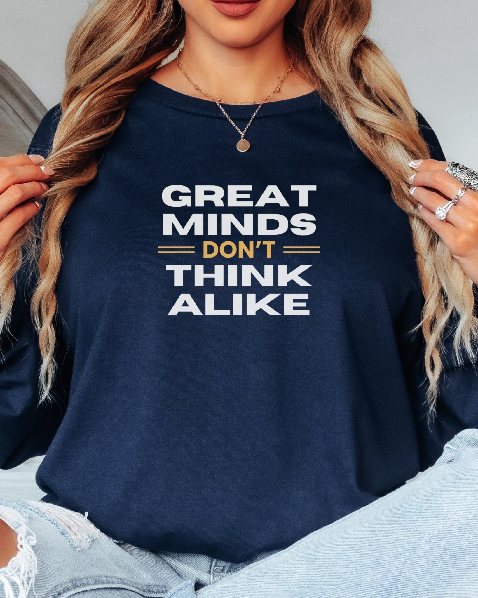 Autism Long - sleeve - Great Minds Don't Think Alike Long Sleeve T-Shirt - Daily Bloom