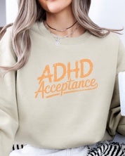 ADHD Acceptance Grunge Style Sweatshirt