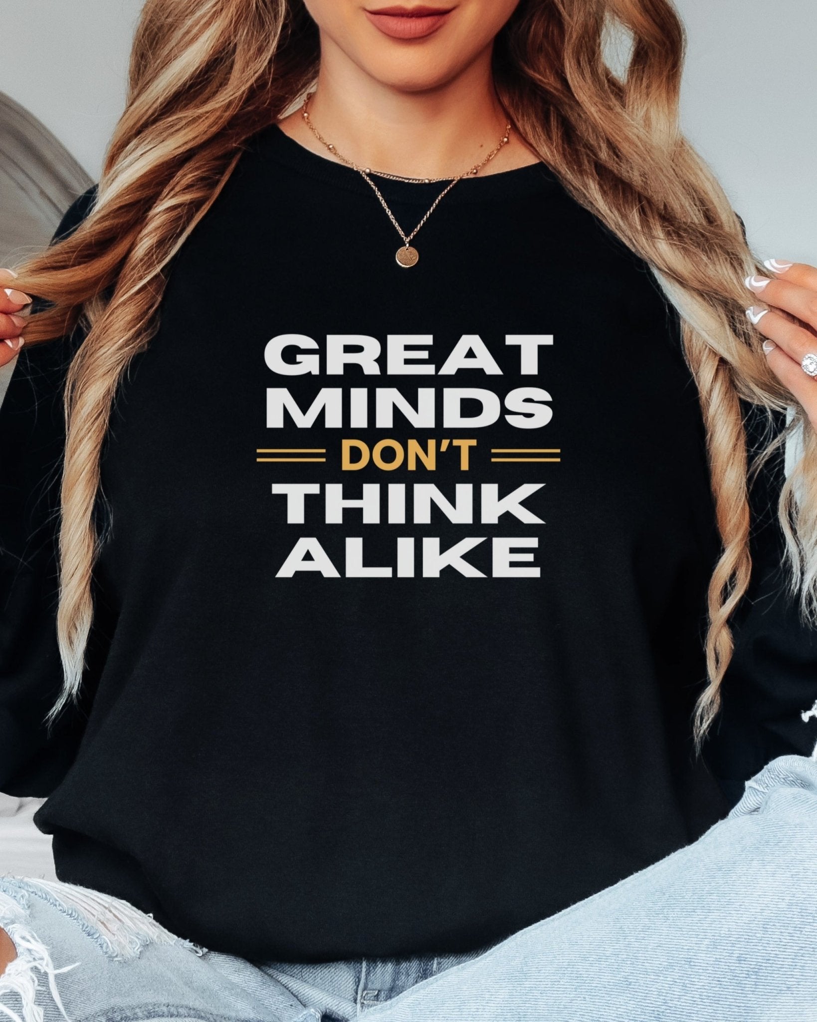 Autism Long - sleeve - Great Minds Don't Think Alike Long Sleeve T-Shirt - Daily Bloom
