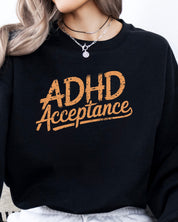 ADHD Acceptance Grunge Style Sweatshirt