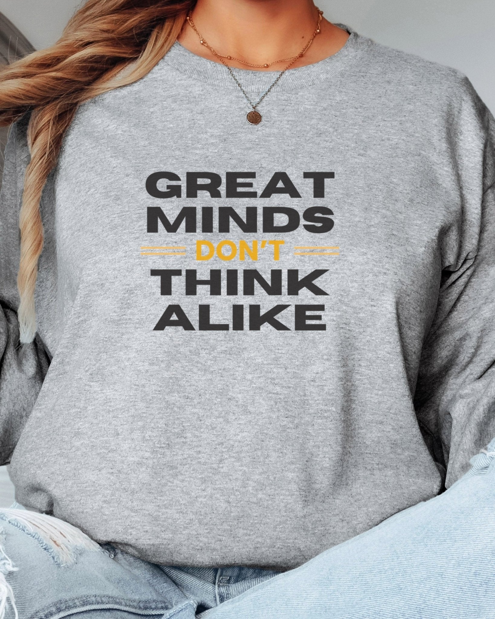 Autism Long - sleeve - Great Minds Don't Think Alike Long Sleeve T-Shirt - Daily Bloom