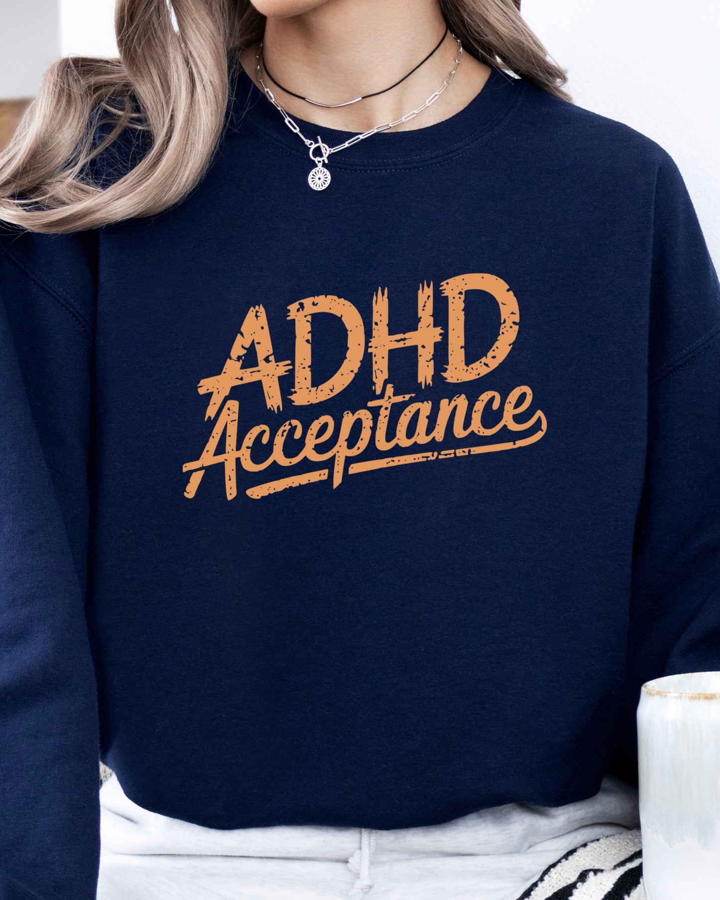 ADHD Acceptance Grunge Style Sweatshirt