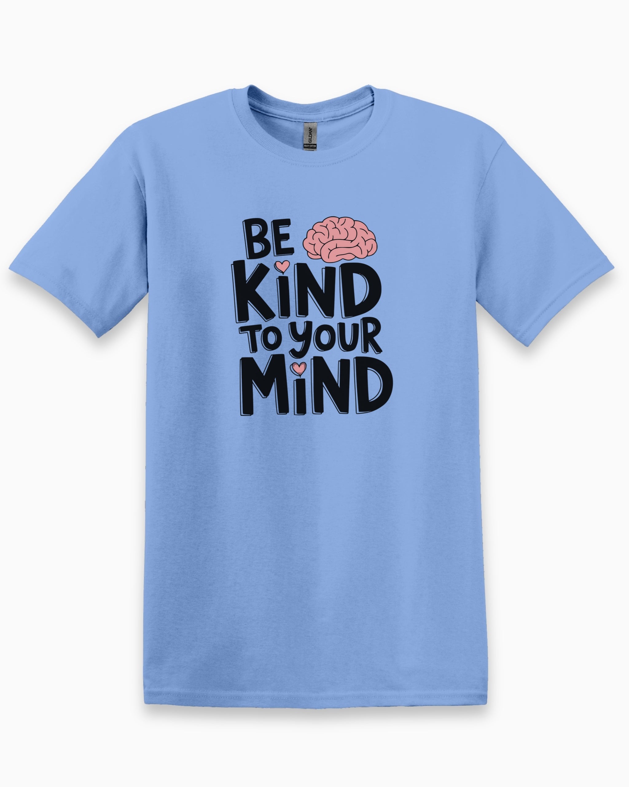 Be Kind to Your Mind Tee-Carolina Blue-Neurodiversity, ADHD & Autism Awareness & Acceptance T-Shirt by Daily Bloom