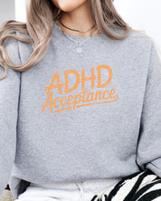 ADHD Acceptance Grunge Style Sweatshirt