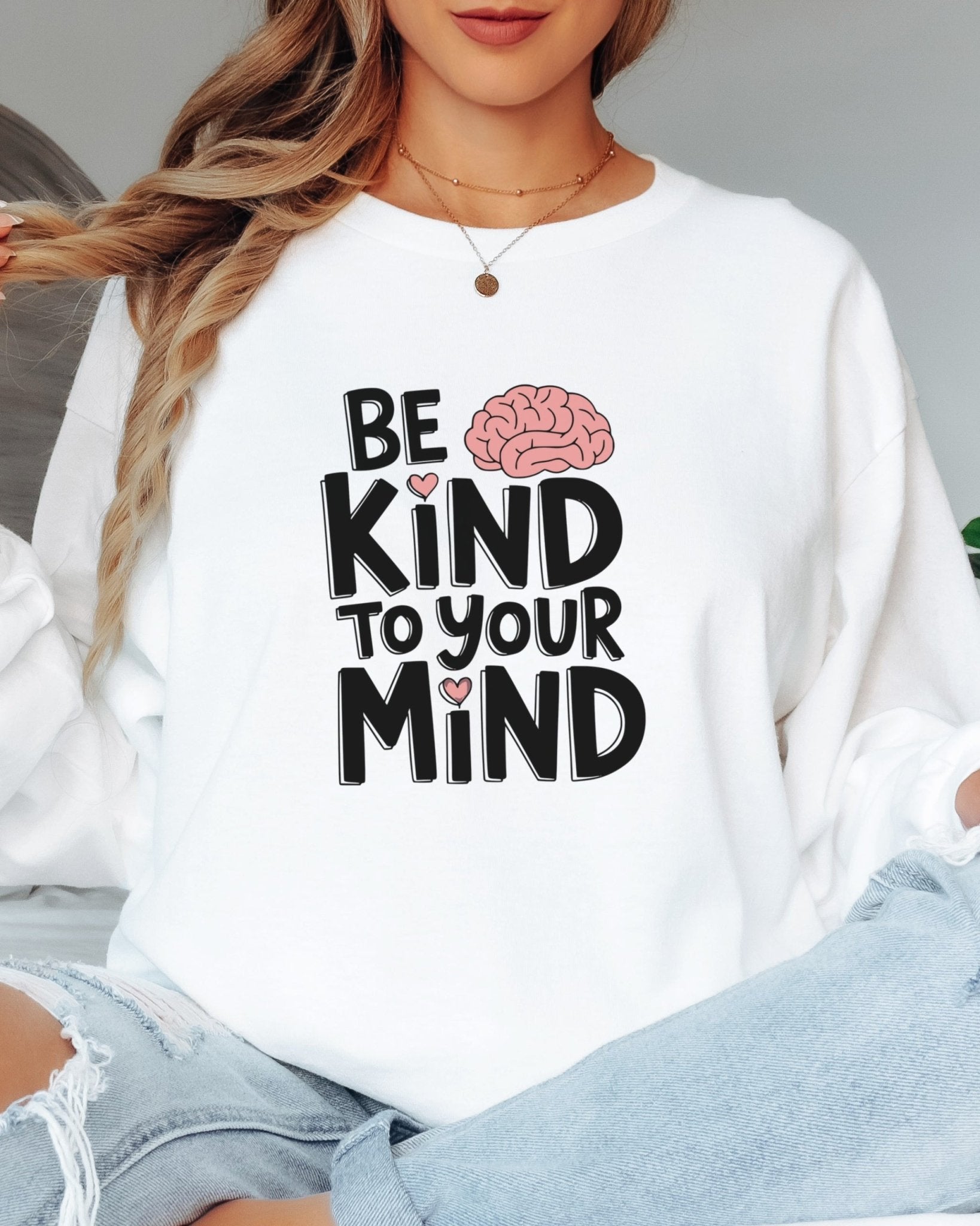 Autism Long - sleeve - Be Kind to Your Mind Long Sleeve T-Shirt - Daily Bloom