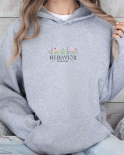 Behavior Therapist Floral Hoodie