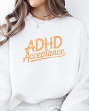 ADHD Acceptance Grunge Style Sweatshirt